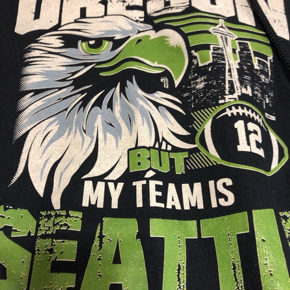 NWOT Unisex Seattle Seahawks Oregon Hoodie 2XL - Picture 2 of 3